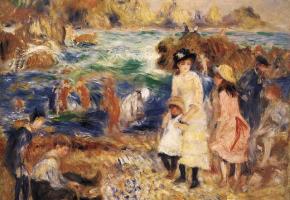 Renoir beach scene - HumanSeeHumanDo