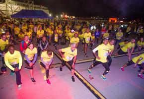 Les sportifs d'une nuit ont tout donné déjà lors de l'entraînement collectif. (DR)