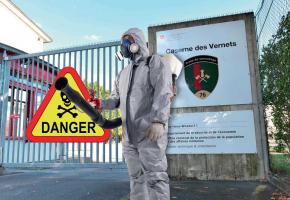 Les terrains de la caserne des Vernets sont analysés afin de savoir s’il faut procéder  à une dépollution ou une décontamination. PASCAL BITZ 