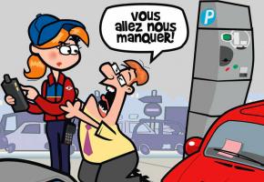 Un nouveau système pour mieux réguler le stationnement permet d’augmenter la productivité du contrôle. A gauche, une voiture-robot testée à Bruxelles, à droite, à Rotterdam. DR 