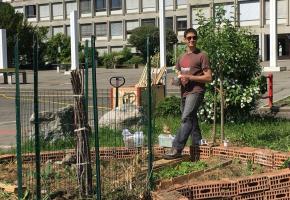 Le petit coin de jardin imaginé par Cyril, le prof de bio, est un formidable outil pédagogique.dr