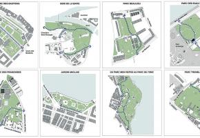 Les cyclistes seront tolérés dans huit parcs de la Ville! INFOGRAPHIE VILLE DE GENÈVE/ghi