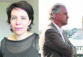 Les conseillers administratifs Sandrine Salerno et Rémy Pagani.