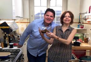 Annick Jeanmairet et Pierrot Ayer du restaurant Le Pérolles.