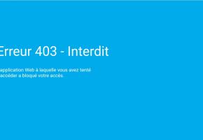 Capture d'écran du message d'erreur qui apparaît lorsqu'on tente de se connecter.