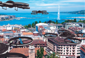 Les drônes à l'assaut de Genève. DR