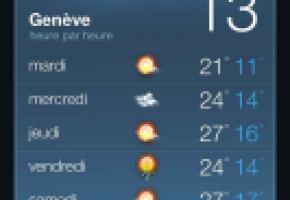 Un défaut de logiciel brouillent les prévisions sur iPhone. 