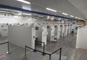 L’un des trois centres de vaccination: celui de M3, situé route de Chêne. DR 