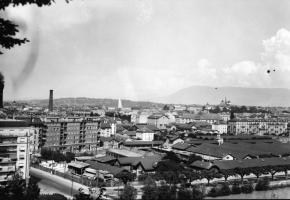 Les abattoirs étaient situés le long du quai Ernest-Ansermet. BIBLIOTHèQUE DE GENèVE