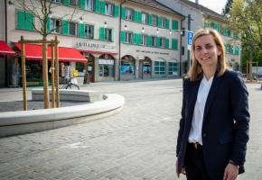 La magistrate Marie Barbey-Chappuis se réjouit à l’idée de voir s’animer la place du village. 