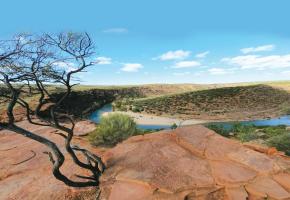 Le parc de Kalbarri se donne des allures d’Arizona.