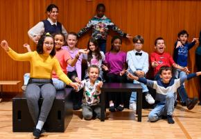 Les jeunes acteurs en répétition. GABRIEL DELéCHAT/THéâTROCHAMP