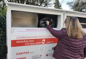 Chaque benne peut contenir jusqu’à 180 kilos de textiles. MP