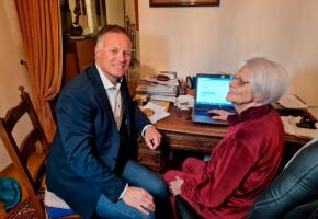 Député et candidat du Centre au Conseil d’Etat, Xavier Magnin veut soutenir les aînés, principales victimes de l’illectronisme. DR