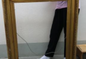 Ce cadre, trouvé dans la rue, a-t-il ou non contenu une toile du Caravage? DR 