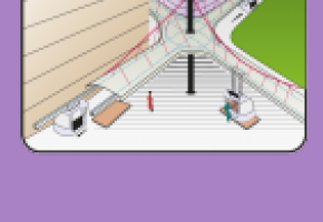 Maquette du projet de navettes imaginé par Victor Hugo Lopez  pour remplacer le transport classique. DR