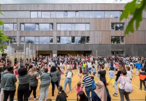 L’inauguration du Gigatrium a attiré la foule samedi 13 mai. GREG CLéMENT
