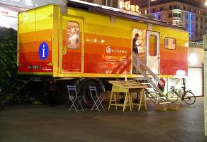 Le CAR bleu se situe sous-gare et accueille les touristes pendant toute la saison estivale. DR 