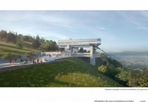 Deux ans de travaux auront été nécessaires à la rénovation du téléphérique.DD-ARCHITECTES