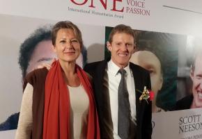 Barbara Hofmann et Scoot Neesen, directeur exécutif du Fonds des enfants du Cambodge. DR 