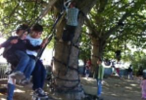 Une aire de jeux inventée par un professeur à la retraite. DR 