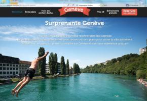 La photo qui soulève des vagues est publiée sur le site internet de Genève Tourisme pour promouvoir la ville autrement. DR 