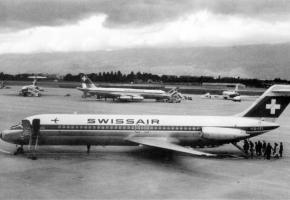 L’aéroport de Cointrin en 1970, tiré du livre  de René Hug, «L’Avion à Genève». DR 