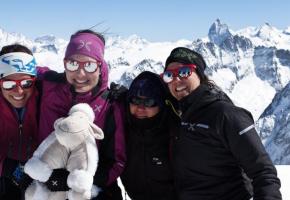  Florence et ses coéquipières du Footing club Lausanne, s’entraînent depuis l’automne 2015. DR 