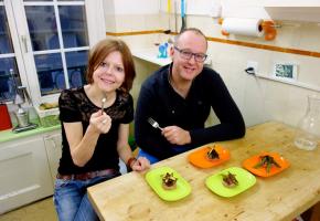 Annick Jeanmairet et le Chef Florian Le Bouhec. RTS