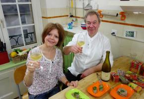 Annick Jeanmairet et le Chef Michel Stangl RTS/MICHAEL BORGOGNON