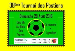 Affiche du 38e tournoi des postiers. DR