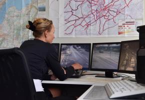 Le CASTOR, Centre autoroutier de surveillance du trafic et de gestion opérationnelle des routes nationales. PASCAL BITZ 