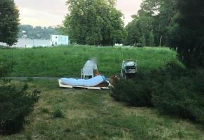 Eté comme hiver, des SDF élisent domicile dans différents parcs genevois. Ici, la Perle du lac. DR 