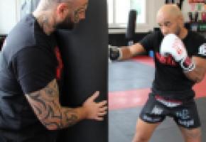 Yoann Kongolo réalise l’exploit d’être performant à la fois en kickboxing et en boxe anglaise. LAURENT GRABET 