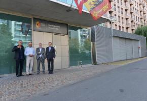 Lundi 12 septembre, dépôt des copies de la pétition «Stop aux contraventions scandaleuses» au Ministère public par des représentants du TCS-Genève et du GHI.  DAVIDE ROSEMBAUM-KATZMAN 