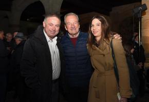 Pascal Décaillet, Jean-François Duchosal et Audrey Covo, nouvelle secrétaire générale du PLR.  DEMIR SOMNEZ 