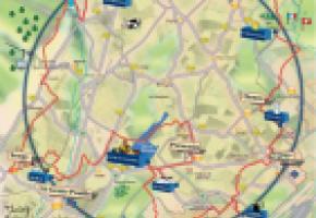 Dix plateformes de jeu, réparties de part et d’autre de la frontière, le long de l’anneau du CERN.  DR DR