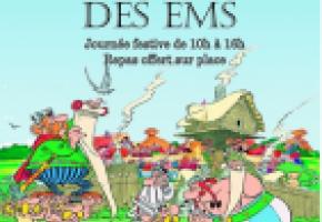 Plus de 200 personnes âgées vont vivre  une journée festive au «village des irréductibles» d’Aire-la-Ville. Ci-dessus,  les alertes octogénaires des EMS de Lancy,  en plein jardinage. DR 
