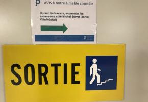 Pour la Fondation des parkings, une claire signalétique a été installée à chaque étage. F. HALLER 