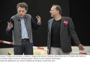 Melody Louledjian (Arsena) et Jean-Pierre Furlan (Barinkay), en répétition. GTG/CAROLE PARODI 