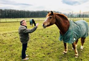 L’agriculteur Bernard Baumgartner sur ses terres à Collex-Bossy, dont 20 hectares seraient engloutis par la décharge. FRANCIS HALLER 