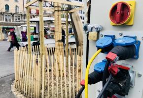 Les anciens tableaux électriques ont été réinstallés provisoirement. FRANCIS HALLER 