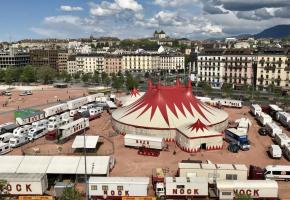 Le cirque Nock installé sur la Plaine actuellement. L’inconnue demeure pour 2019. FRANCIS HALLER 