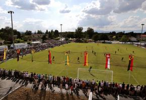 Stade du Village en 2013, Veyrier Sports rencontrait l’équipe de Young Boys… DR 
