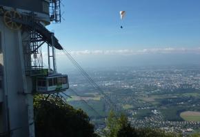 Le téléphérique du Salève offre une vue imprenable sur le Grand Genève. WIKIMEDIA COMMONS