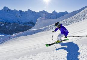 La station haut-savoyarde dispose d’un vaste domaine skiable. D. MACHET