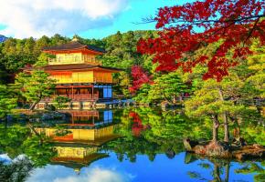 Le temple du Pavillon d’or (Kinkaku-ji), une merveille flottante. PHOTOS SHUTTERSTOCK