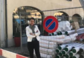 La commerçante Maria Rodrigues est très inquiète. Les travaux ont déjà fait chuter son chiffre d’affaires de près de 30%. DR