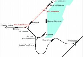 A gauche, le contre-projet proposé par l’ingénieur Rodolphe Weibel. A droite, le projet de l’Etat en deux étapes qui vont suivre la mise en service du Léman Express. DR