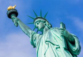 La statue de la Liberté à New York, un des symboles du libéralisme. Certains réclament un retour du projet commun. 123RF/LUCIANO MORTOLA